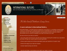 Tablet Screenshot of internationalbutlers.com